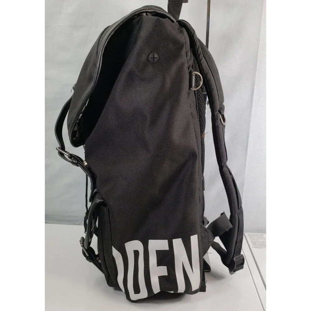 STEVE MADDEN Classic Utility LOGO Backpack/ Laptop Bag Black And White
